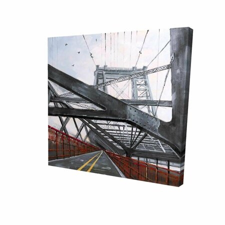 FONDO 16 x 16 in. Bridge Architecture-Print on Canvas FO2786424
